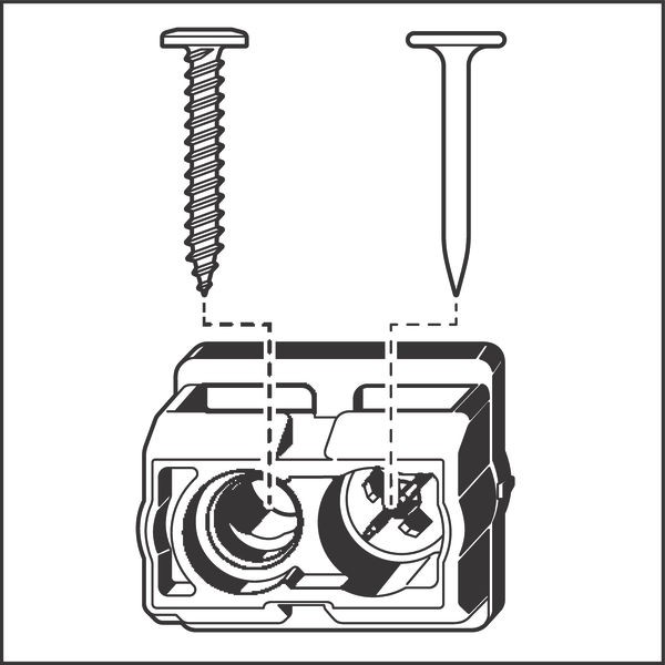 Colgador de cable PRO EPH, 20 cables NYM 3 x 1,5 mm²