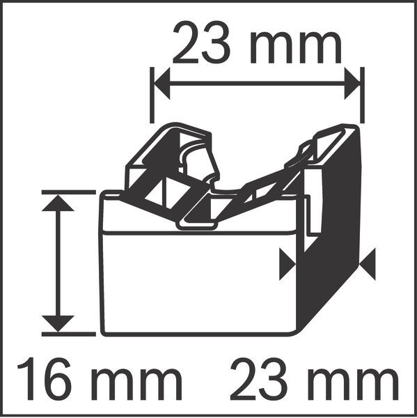 Brida para cables PRO EPC, brida externa de sección transversal 1,7 x 7,6 mm²