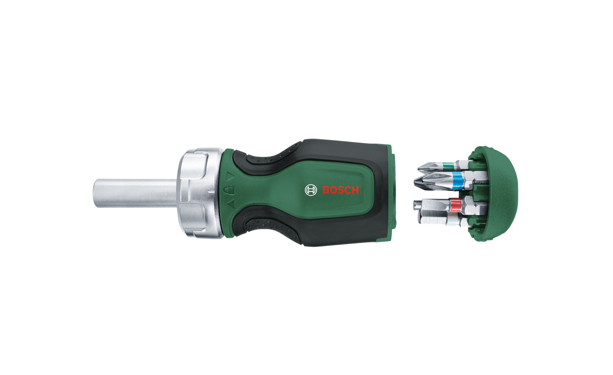 Destornillador de trinquete de puntas corto + 6 puntas