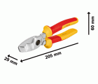 Tijeras cortacables VDE, 200 mm