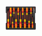 Set mixto de destornilladores VDE, 14 uds.