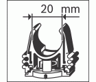 Clip para conducto PRO EPC, 20 mm