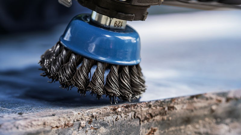 Cepillo de vaso PRO Metal heavy, 90 x 0,8 mm, rosca