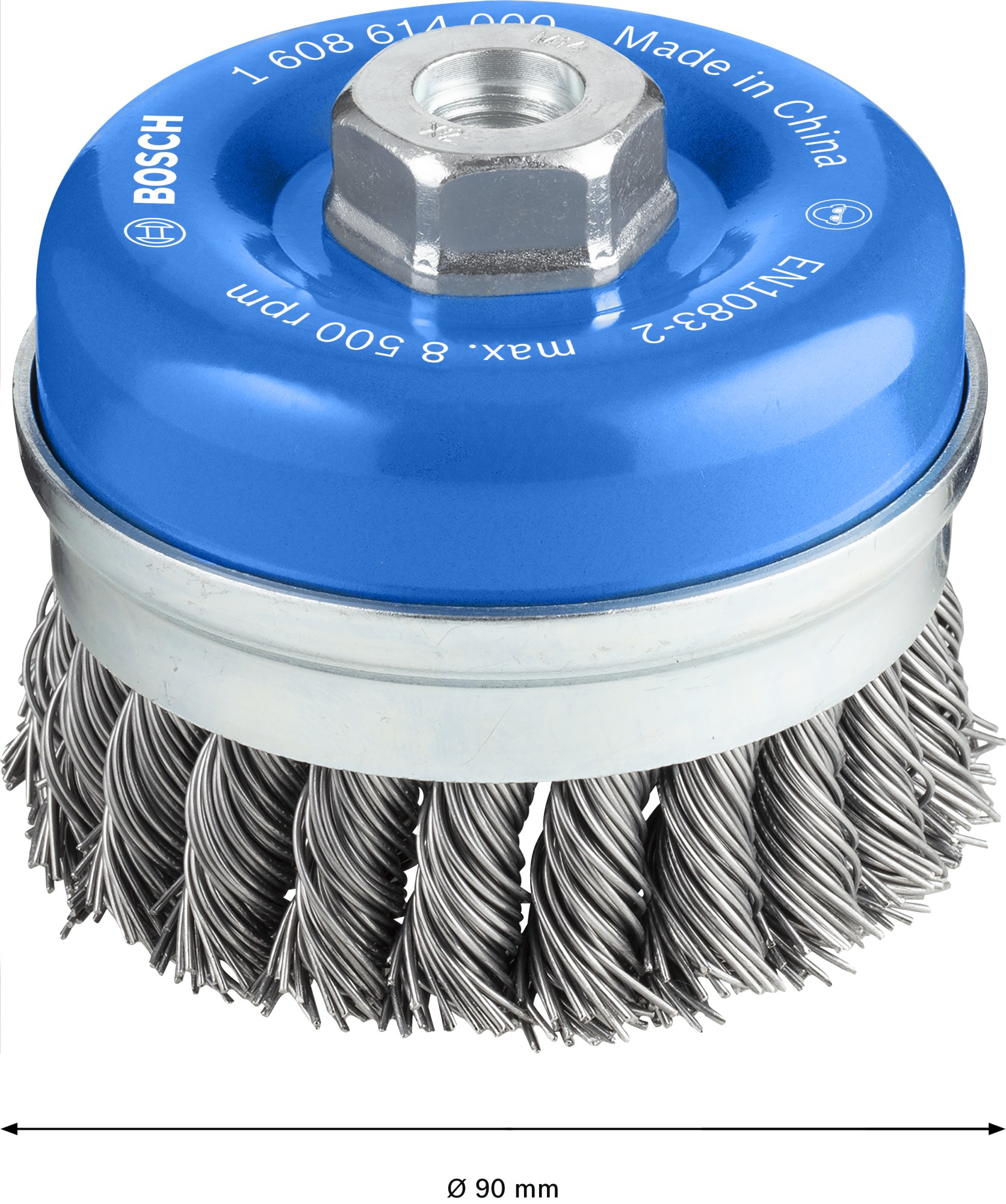 Cepillo de vaso PRO Metal heavy, 90 x 0,8 mm, rosca