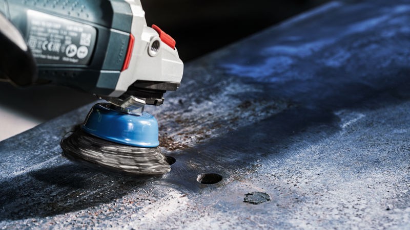 Cepillo de vaso PRO Metal clean, 100 x 0,5 mm, rosca