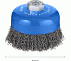 Cepillo de vaso PRO Metal clean, 100 x 0,5 mm, rosca