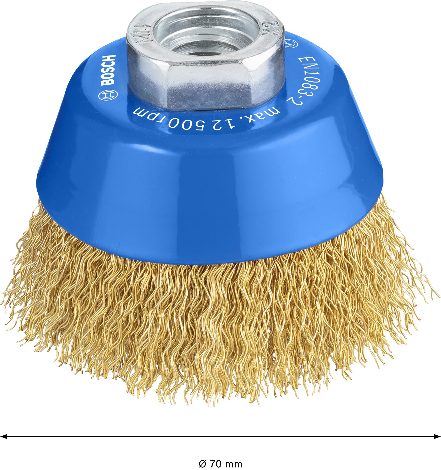 Cepillo de vaso PRO Metal clean, 70 x 0,30 mm, rosca