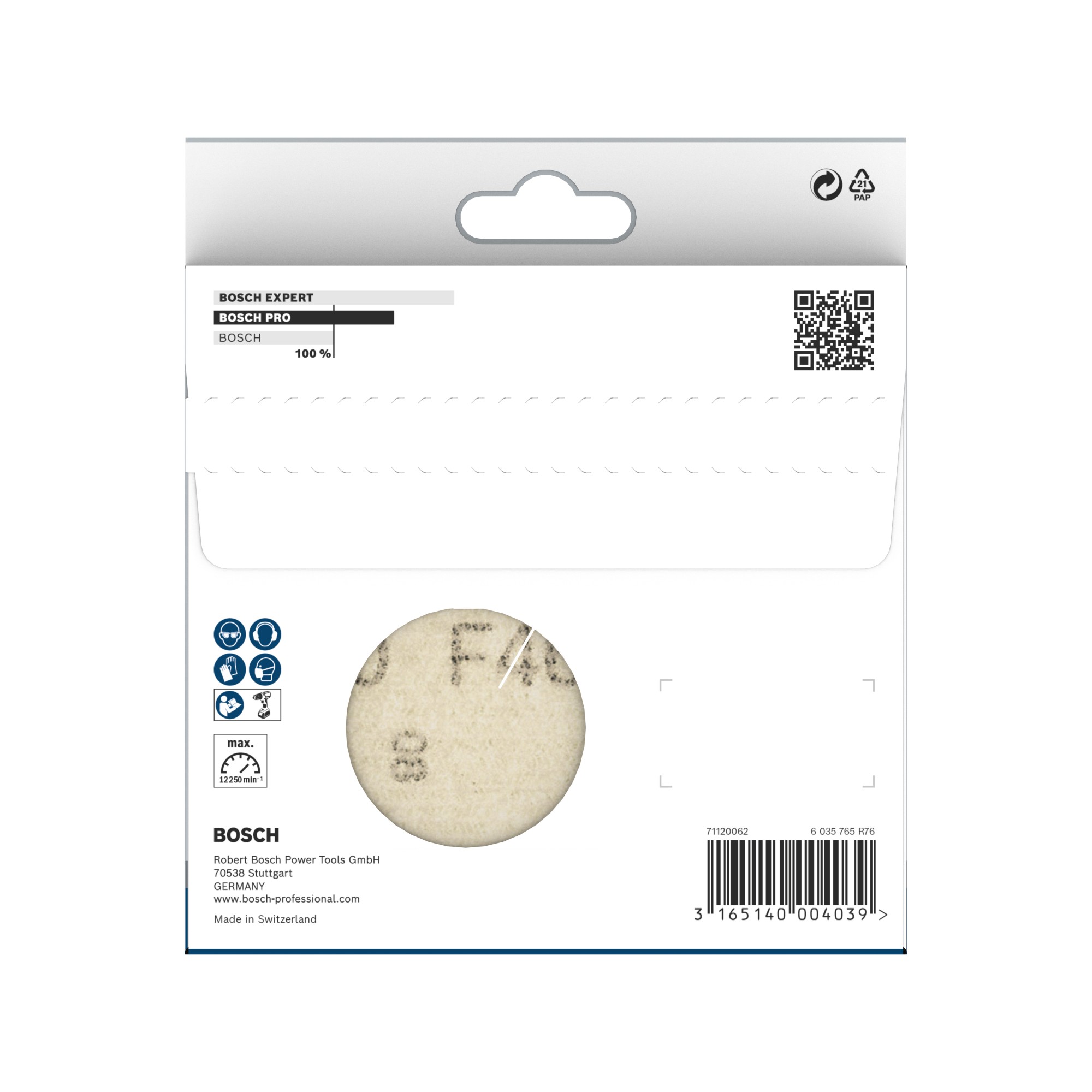 Hoja de lija PRO F460, 125 mm, G40