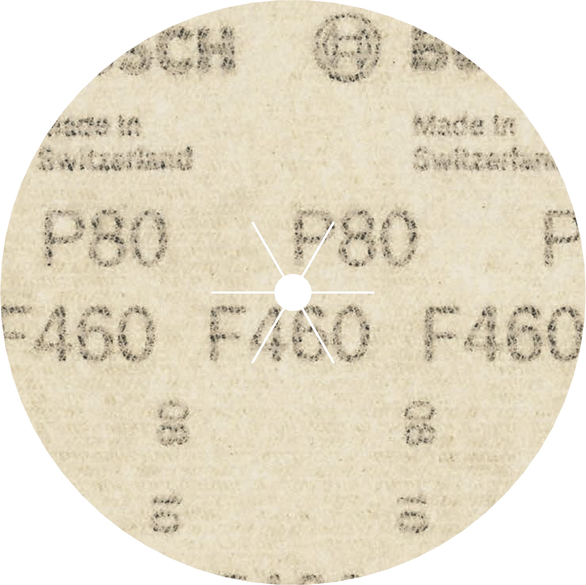 Hoja de lija PRO F460, 125 mm, G80, 5 unidades