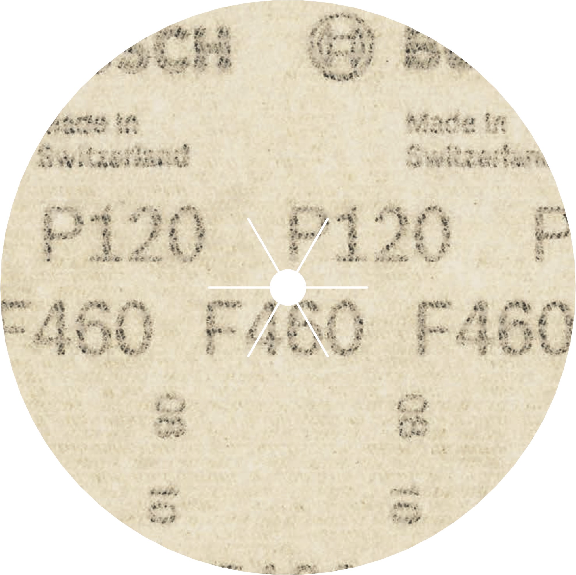 Hoja de lija PRO F460, 125 mm, G120, 5 unidades