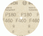 Hoja de lija PRO F460, G40, G60, G80, G120, G180, 125 mm, 10 unidades