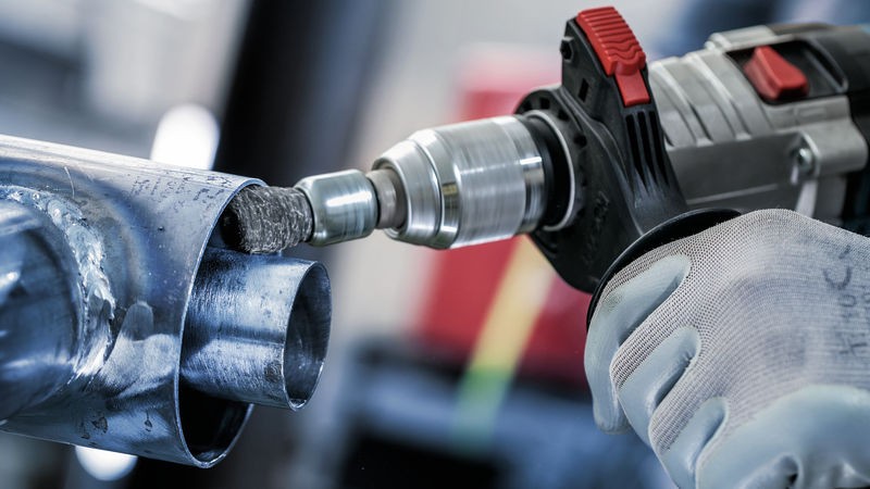 Cepillo de acabado PRO Metal clean, vástago de inserción recto, 25 x 0,3 mm