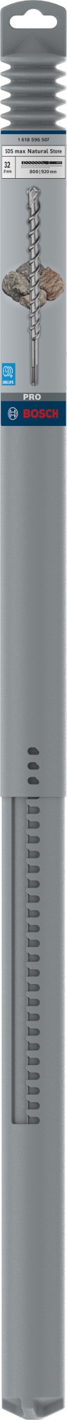 Broca PRO SDS max-9 Natural Stone, 32 x 800 x 920 mm