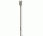 Cincel plano PRO HEX 28-4C, 35 x 520 mm