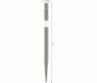 Cincel de pala PRO HEX 19-4C, 60 x 450 mm