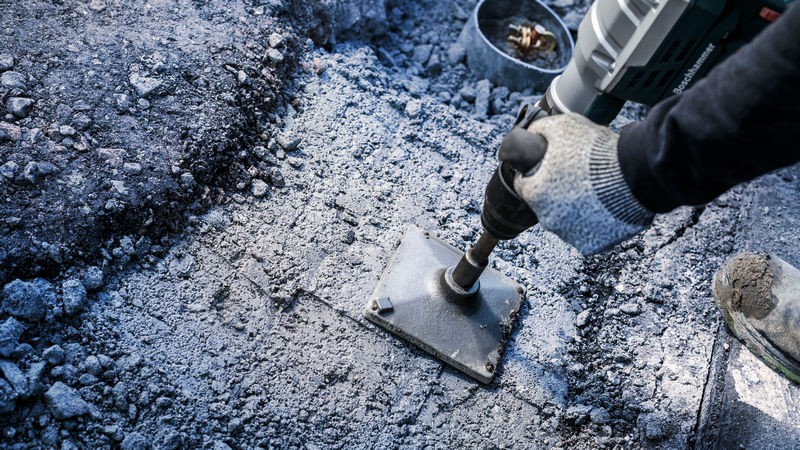 PRO SDS max Tamping Plate, 120 x 120 mm