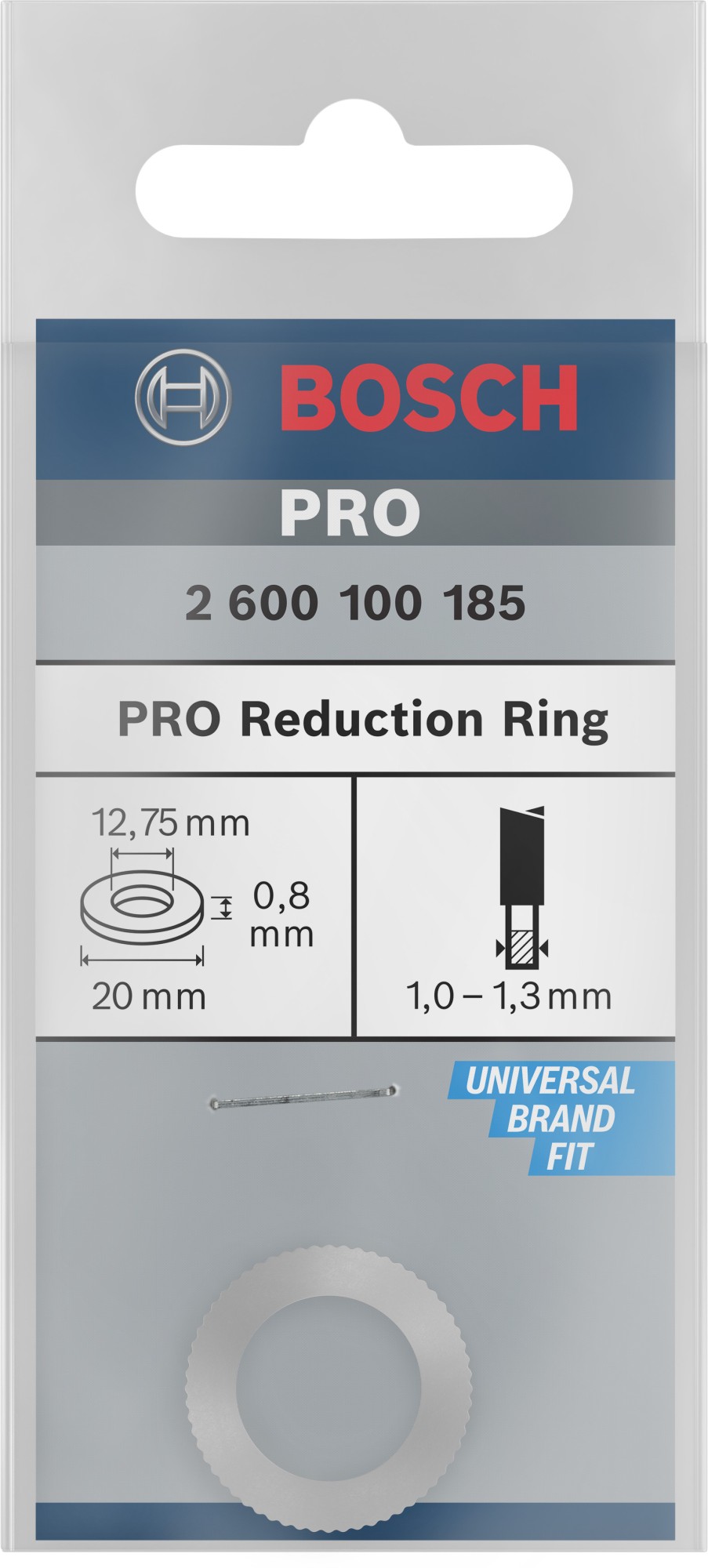 Anillo reductor para hoja de sierra circular PRO, 20 x 0,8 x 12,75 mm