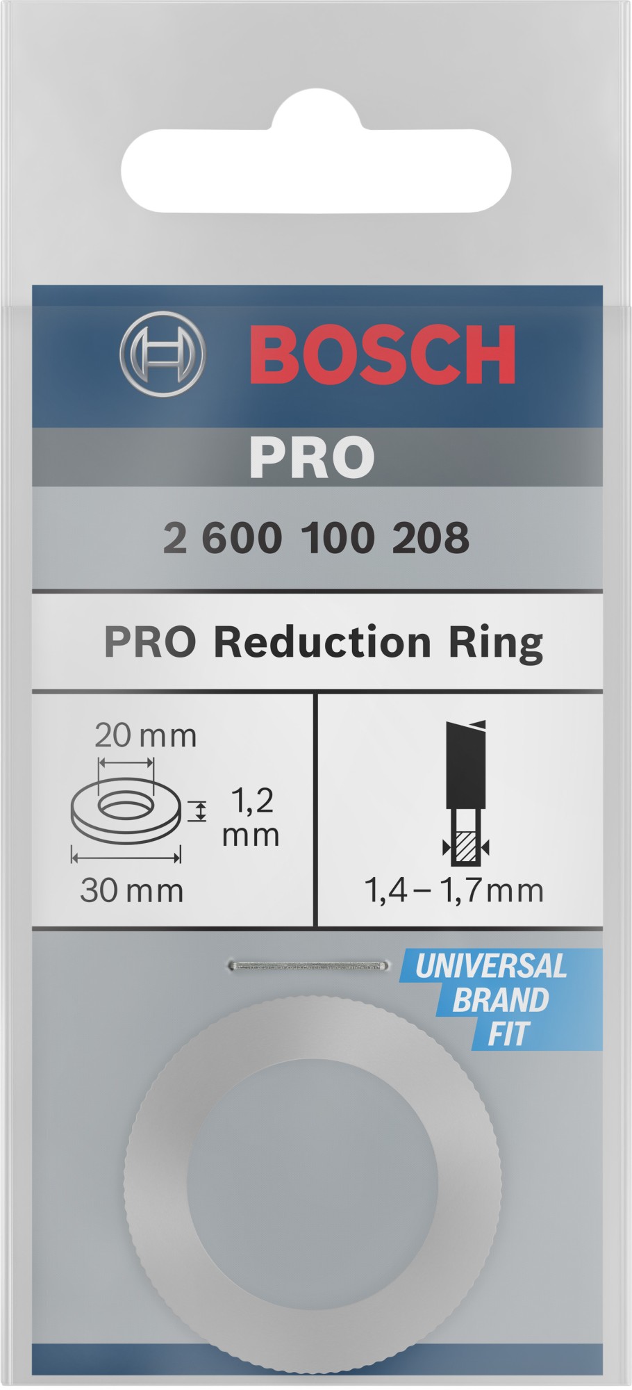Anillo reductor para hoja de sierra circular PRO, 30 x 1,2 x 20 mm