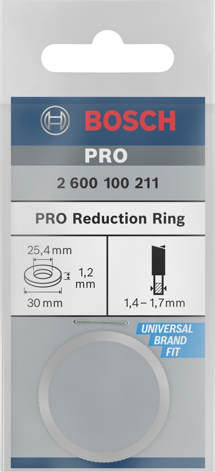 Anillo reductor para hoja de sierra circular PRO, 30 x 1,2 x 25,4 mm