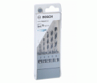 Set de 5 brocas hexagonales HSS PointTeQ en expositor para mostrador de 2 - 6 mm