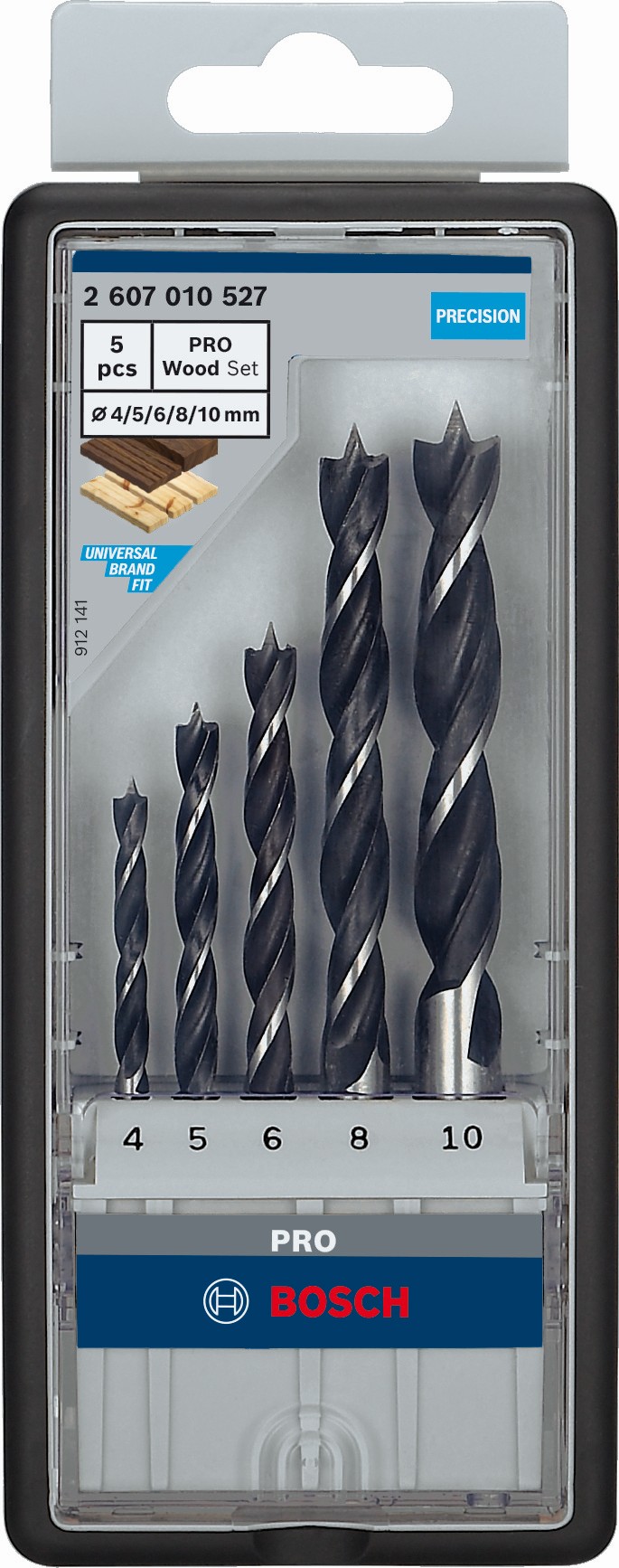 Sets de brocas para madera PRO Wood, 5 uds.