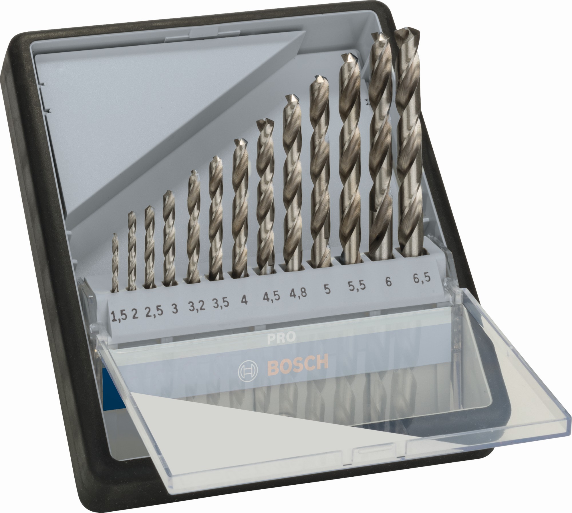 Set de brocas helicoidales PRO Metal HSS-G, 13 uds.