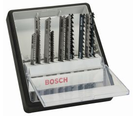 Sets Robust Line de 10 hojas de sierra de calar para madera con vástago de inserción en T