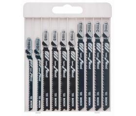 Sets de 10 hojas de sierra de calar para madera 