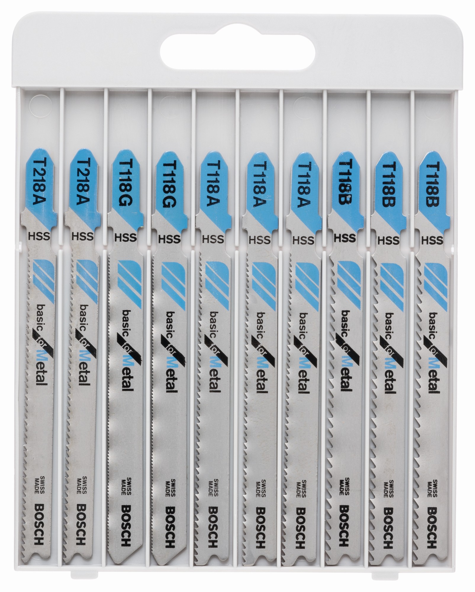 Sets de 10 hojas de sierra de calar para metal 