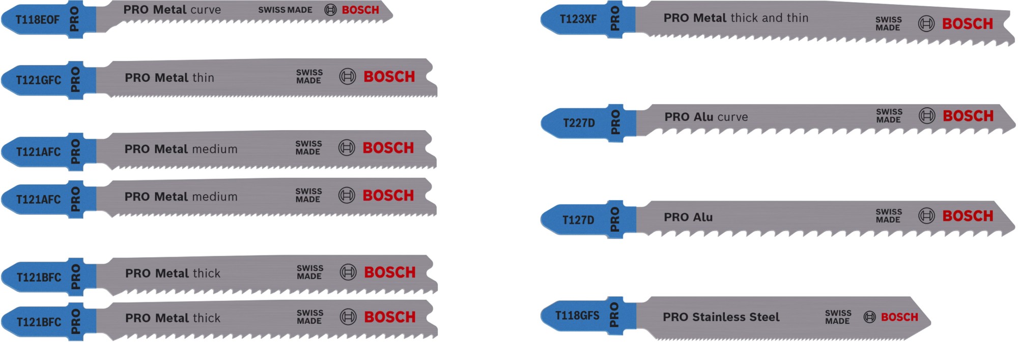 Set PRO Metal and Alu, 92 mm, 10 unidades