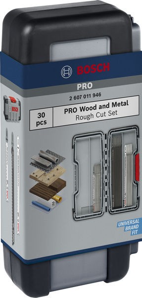 Set PRO Wood and Metal Rough Cut, 100 mm, 30 unidades