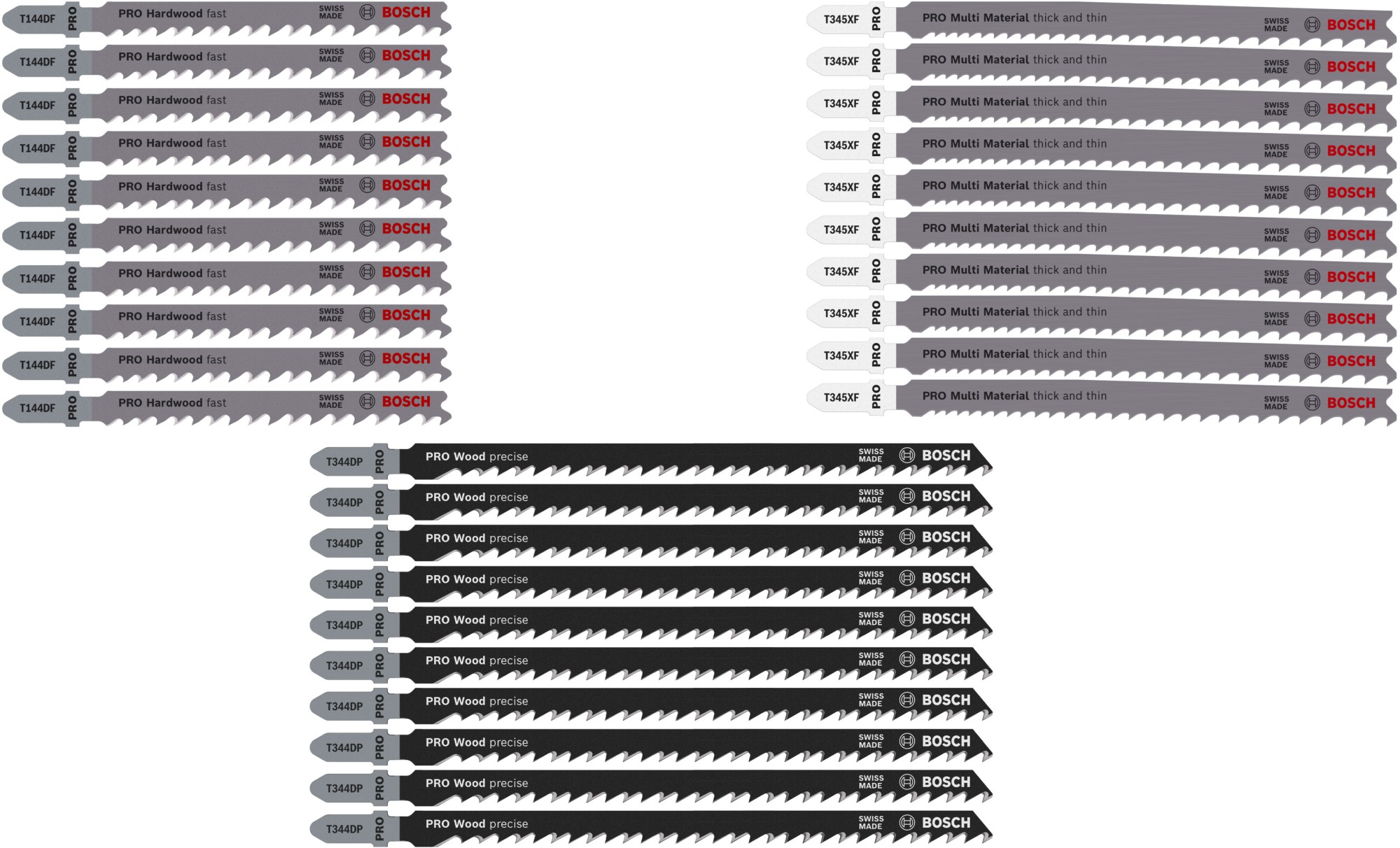 Set PRO Wood and Metal Rough Cut, 100 mm, 30 unidades