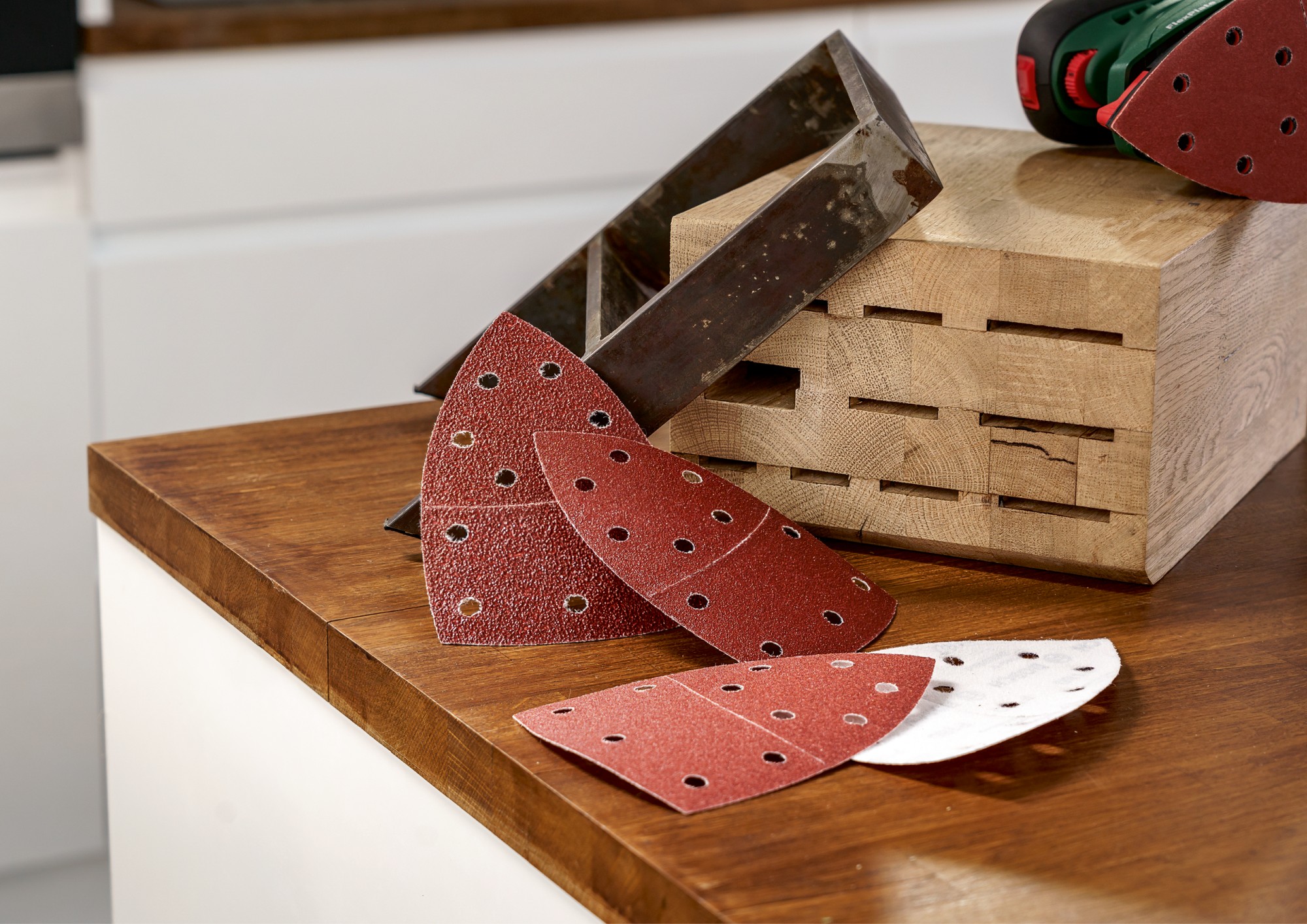 Set de 25 hojas de lija para multilijadoras, grano 40, 80, 120, 180