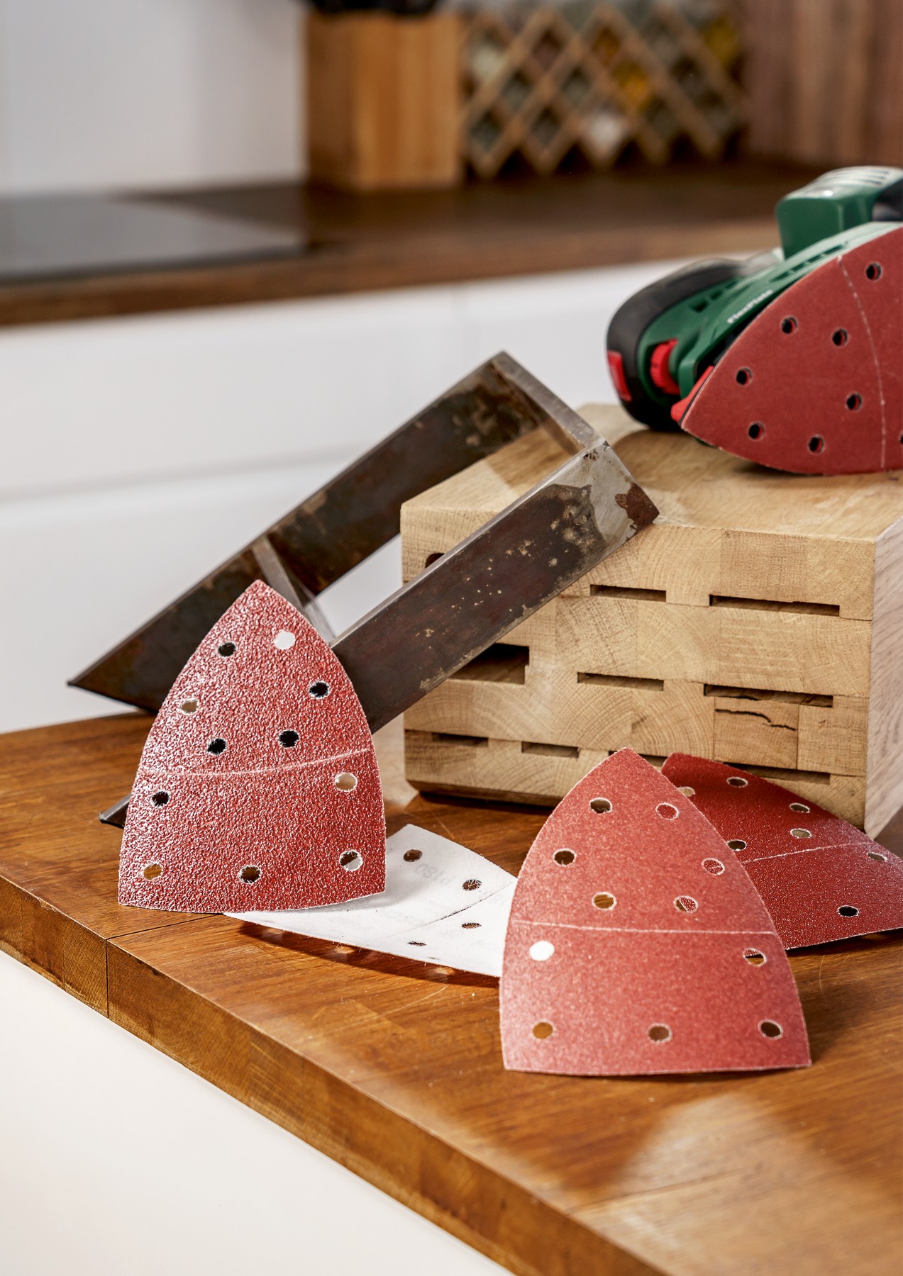 Set de 25 hojas de lija para multilijadoras, grano 40, 80, 120, 180