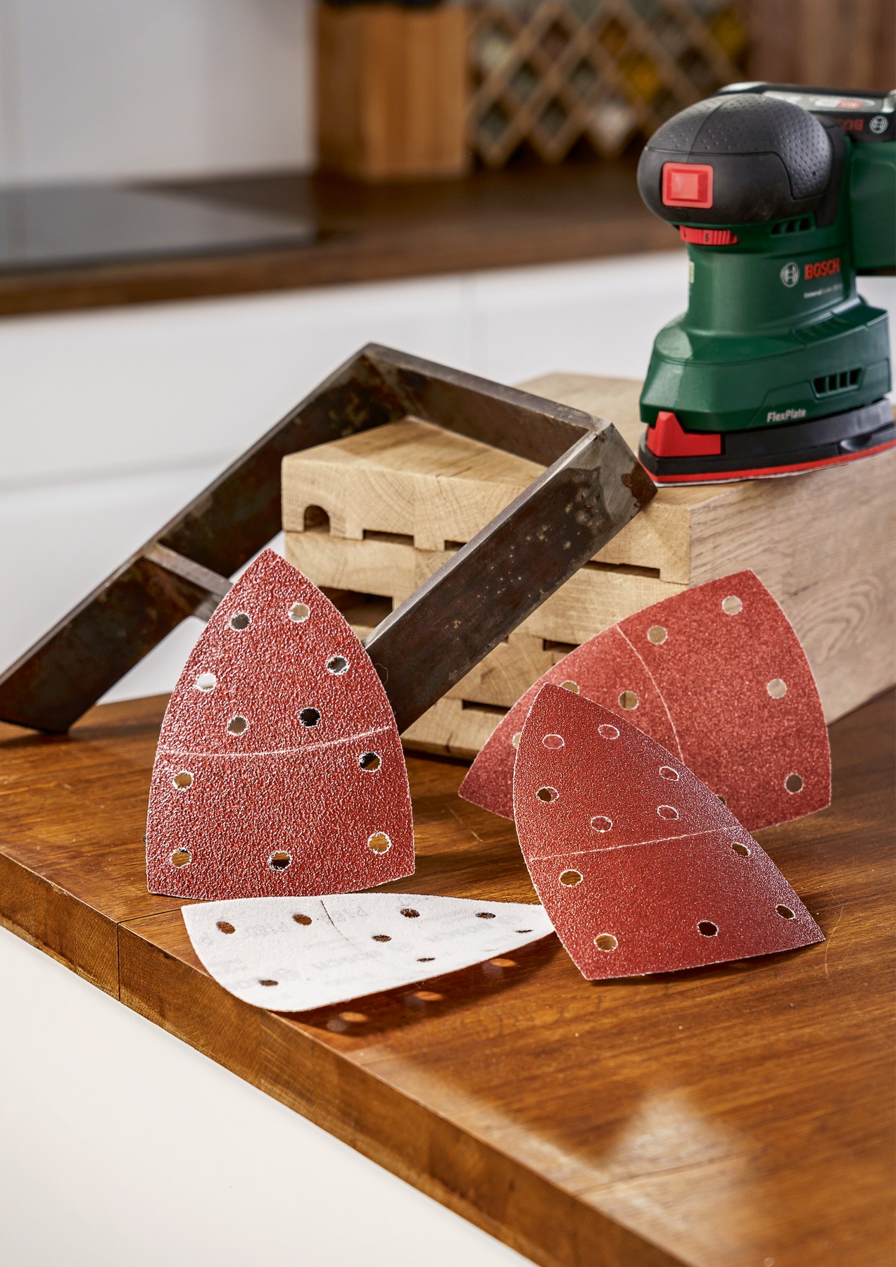 Set de 25 hojas de lija para multilijadoras, grano 40, 80, 120, 180