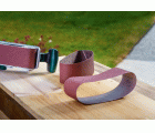 Juego de 9 bandas lijadoras, 75 x 533 mm, grano 60, 80, 100