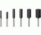 Set de brocas fresadoras rectas PRO, vástago de 6 mm, 6 unidades