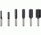 Set de brocas fresadoras rectas PRO, vástago de 8 mm, 6 unidades