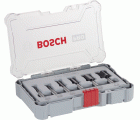 Set de brocas fresadoras rectas PRO, vástago de 8 mm, 6 unidades