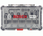 Set de brocas fresadoras para recortes y bordes PRO, vástago de 6 mm, 6 unidades