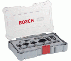 Set de brocas fresadoras para recortes y bordes PRO, vástago de 8 mm, 6 unidades