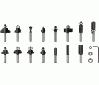 Set mixto de brocas fresadoras PRO, vástago de 8 mm, 15 unidades