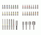 Set de puntas de atornillar Extra Hard, expositor, 43 uds.