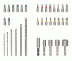 Set de puntas de atornillar Extra Hard y brocas CYL-3, expositor, 35 uds.
