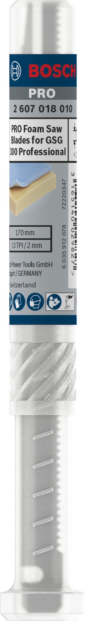 Hoja de sierra PRO Foam, 130 mm, 2 uds.