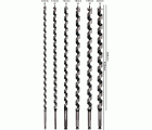 Set de brocas salomónicas PRO Wood, L450, 6 unidades