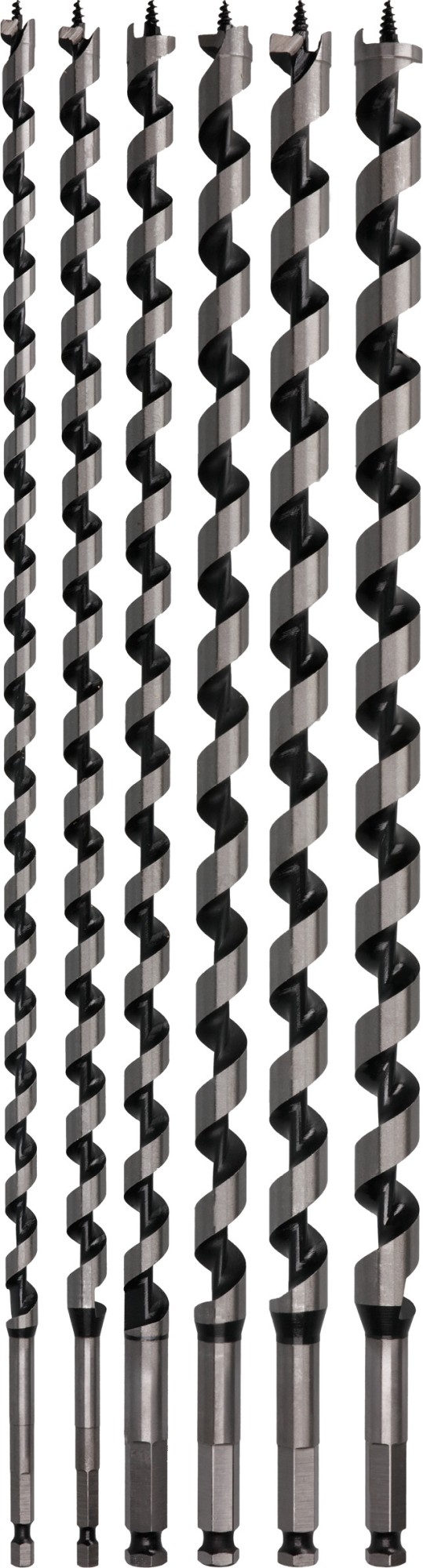 Set de brocas salomónicas PRO Wood, L450, 6 unidades