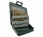 Set con 13 brocas HSS-TiN para metal