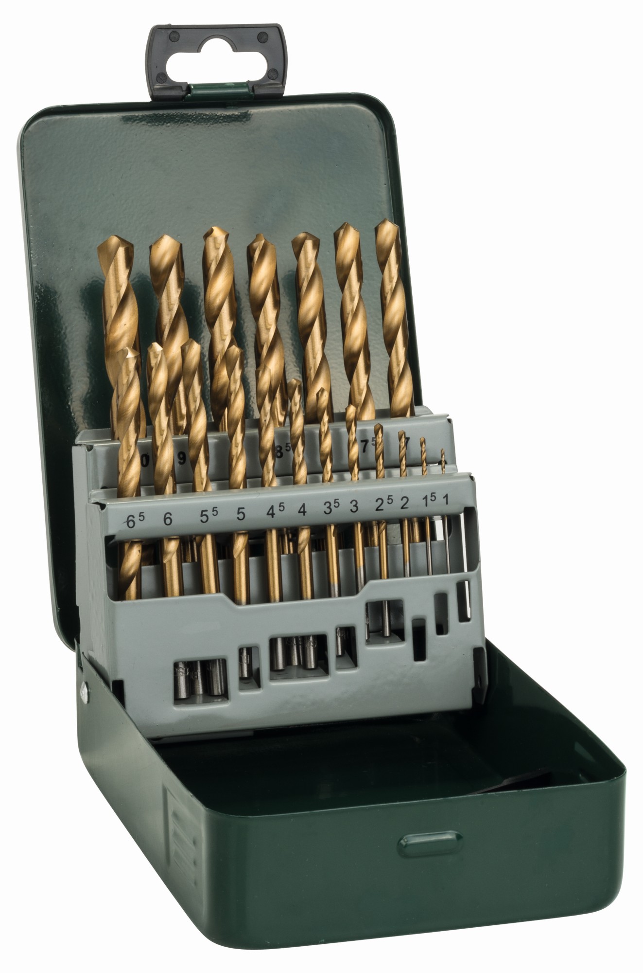 Set con 19 brocas Titanium para metal