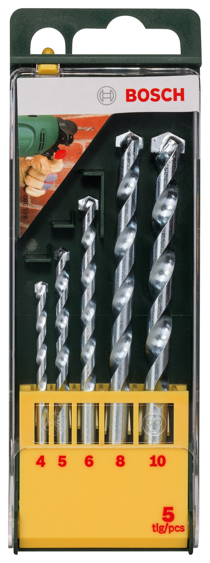 Set con 5 brocas para piedra